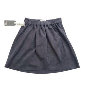 NWT Aritzia Wilfred Free Nescher Wrap Faux Suede Stretchy Waist Mini Skirt XS